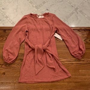 Red Dress Blush Sweater Tie Dress - Size XS